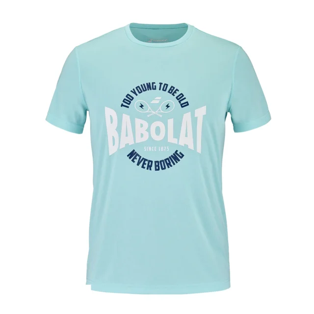 Tee-shirt Babolat Exercise Graphic Tee Homme Turquoise