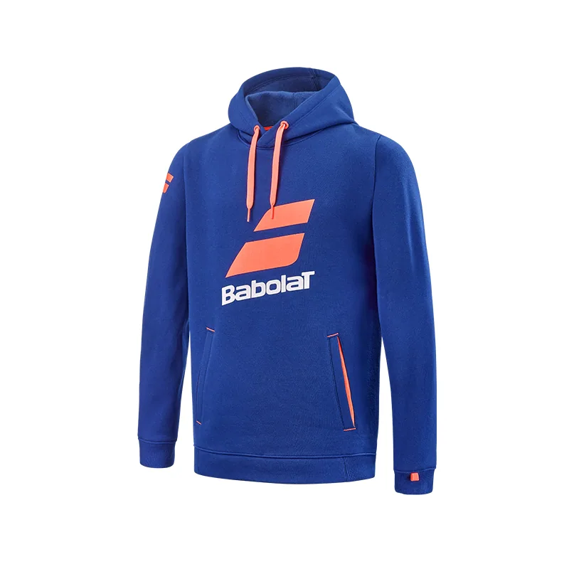 Sweat à capuche Babolat Exercise Hood Sweat Junior Bleu / Orange