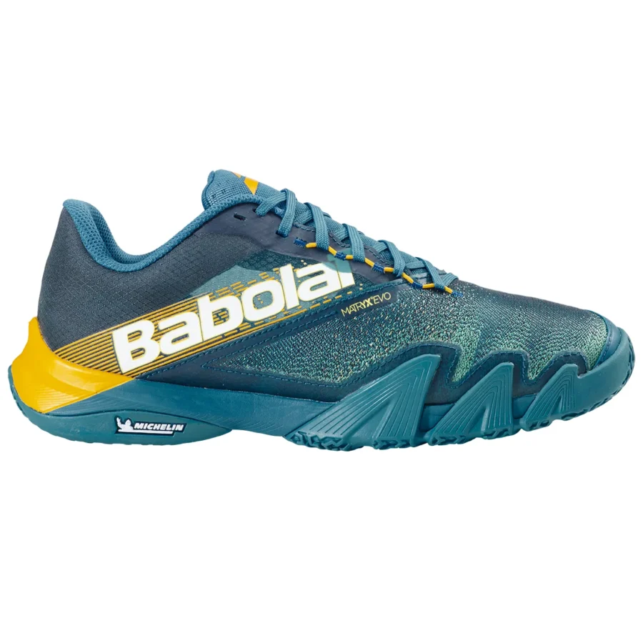 Chaussures de padel Babolat Jet Premura 2 Men Bleu pétrole / Jaune