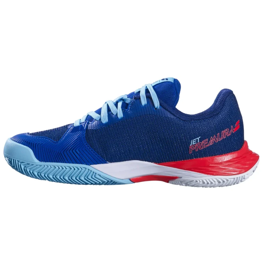 Chaussures de padel Babolat Jet Premura 2 Junior Bleu et rouge