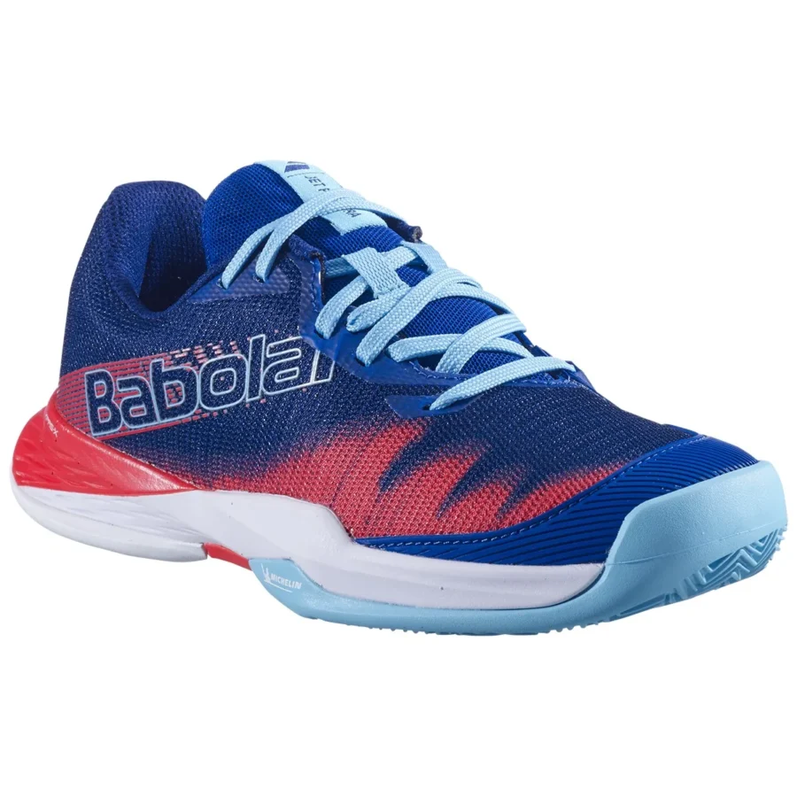 Chaussures de padel Babolat Jet Premura 2 Junior Bleu et rouge