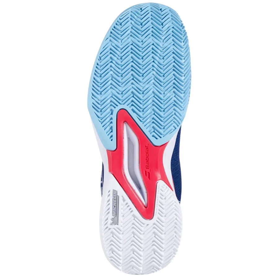 Chaussures de padel Babolat Jet Premura 2 Junior Bleu et rouge