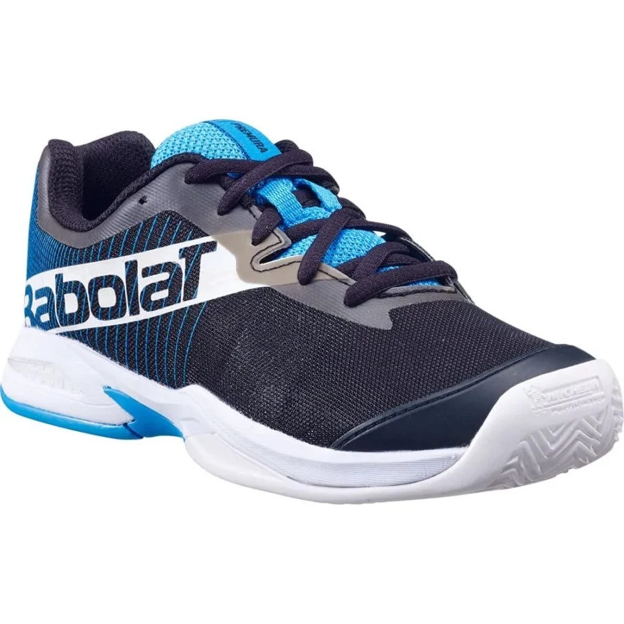 Chaussures de padel Babolat Jet Premura Junior Bleu marine Blanc