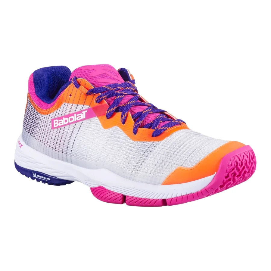 Chaussures de padel Babolat Jet Ritma Femme Blanc Rose
