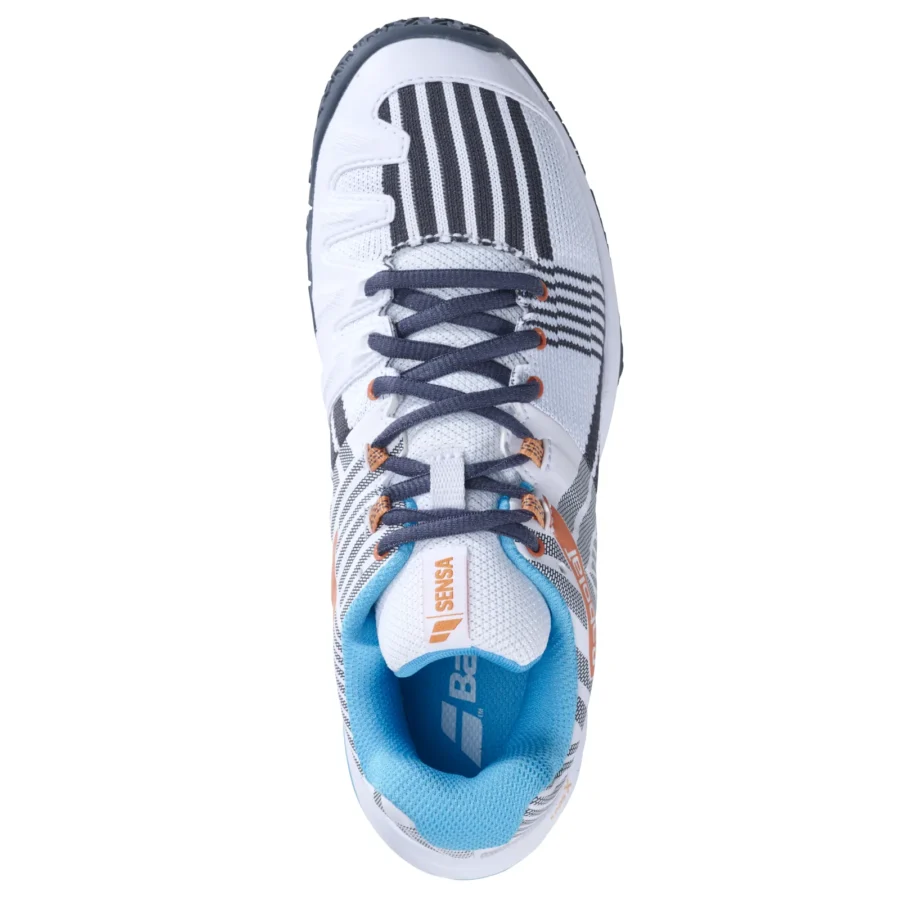 Chaussures de padel Babolat Sensa Femme Blanc et bleu