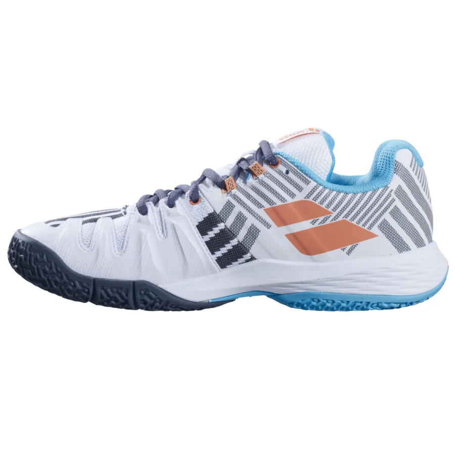 Chaussures de padel Babolat Sensa Femme Blanc et bleu