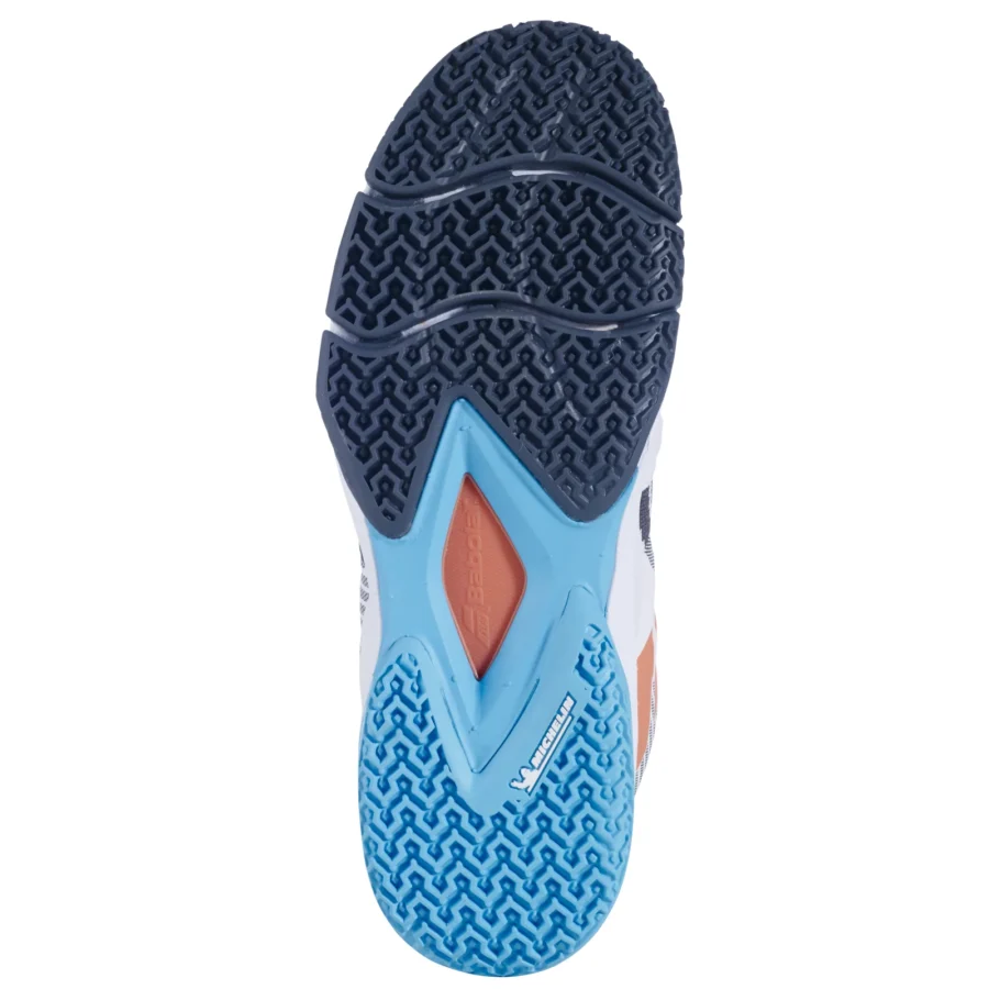 Chaussures de padel Babolat Sensa Femme Blanc et bleu