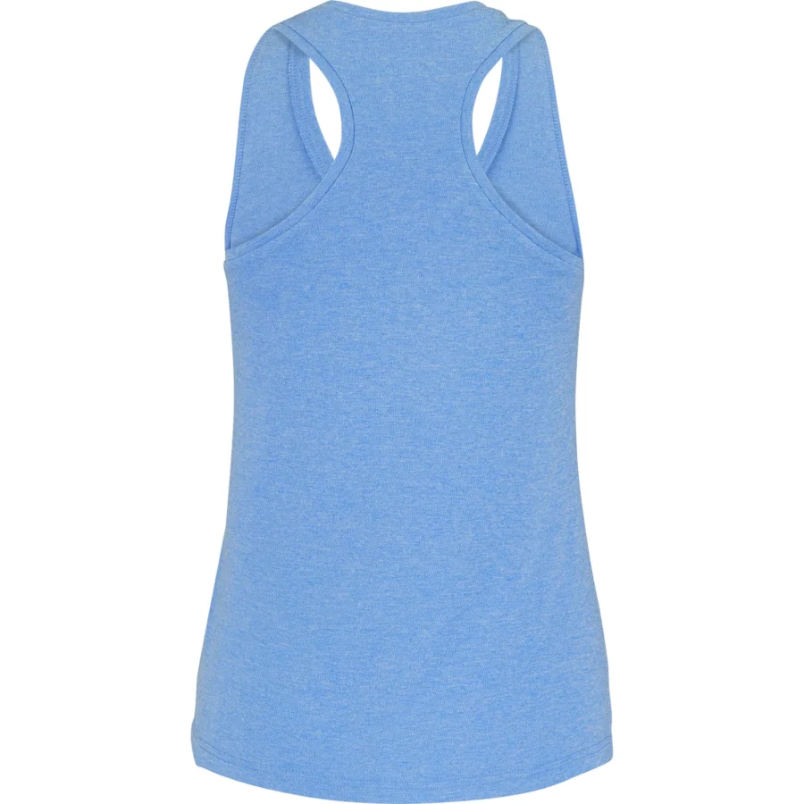 Débardeur Babolat Play Femme Blanc et bleu col V