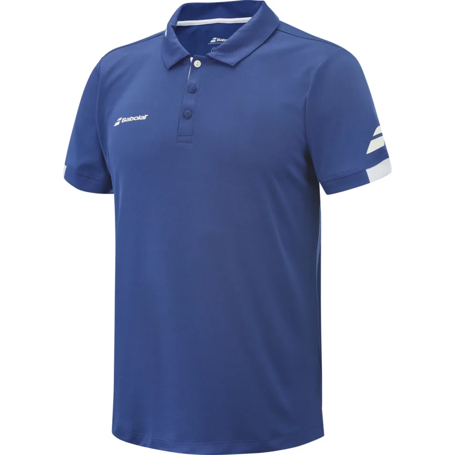 Polo Babolat Play Garçon – Bleu foncé