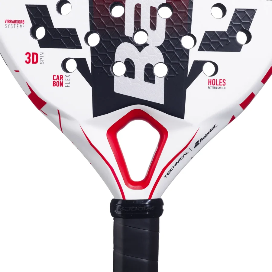 Raquette de padel Babolat Technical Veron Juan Lebrón 2025 Blanc Rouge