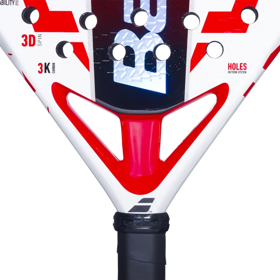 Raquette de padel Babolat Viper Juan Lebrón 2025 Blanc Rouge