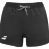 Short Babolat Exercise Fille Noir, taille à cordon