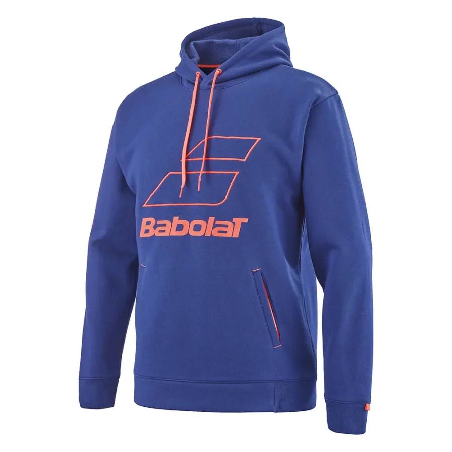 Sweat à capuche Babolat Exercise Hood Homme Bleu Orange