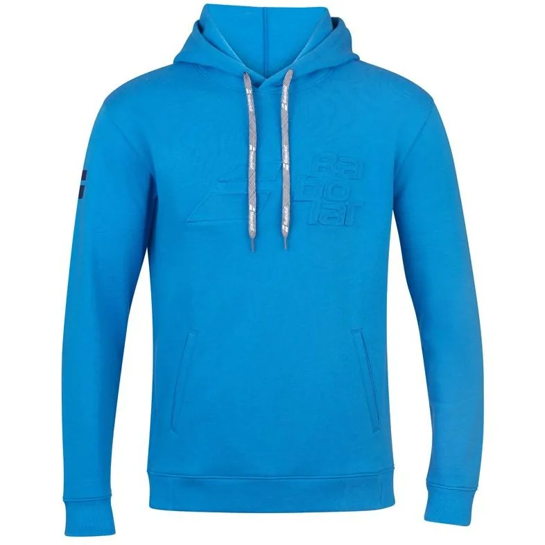 Sweat à capuche Babolat Exercise Hood Sweat Junior Bleu clair, Noir, Rose foncé