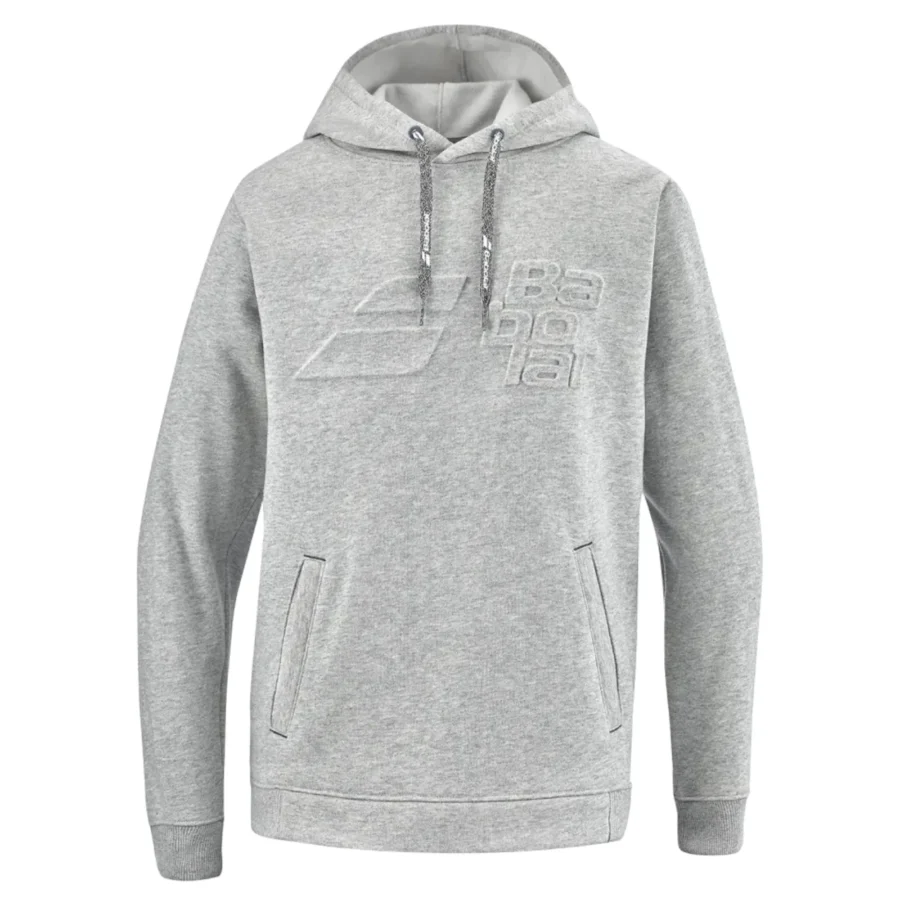 Sweat à capuche Babolat Exercise Hood Sweat Junior Gris chiné