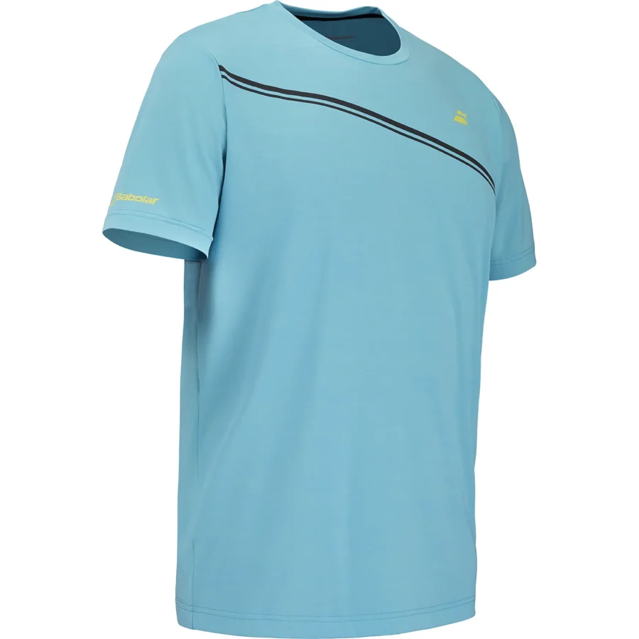 Tee-shirt Babolat Compete Crew Neck Homme Bleu clair