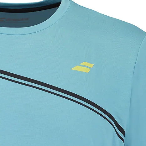 Tee-shirt Babolat Compete Crew Neck Homme Bleu clair