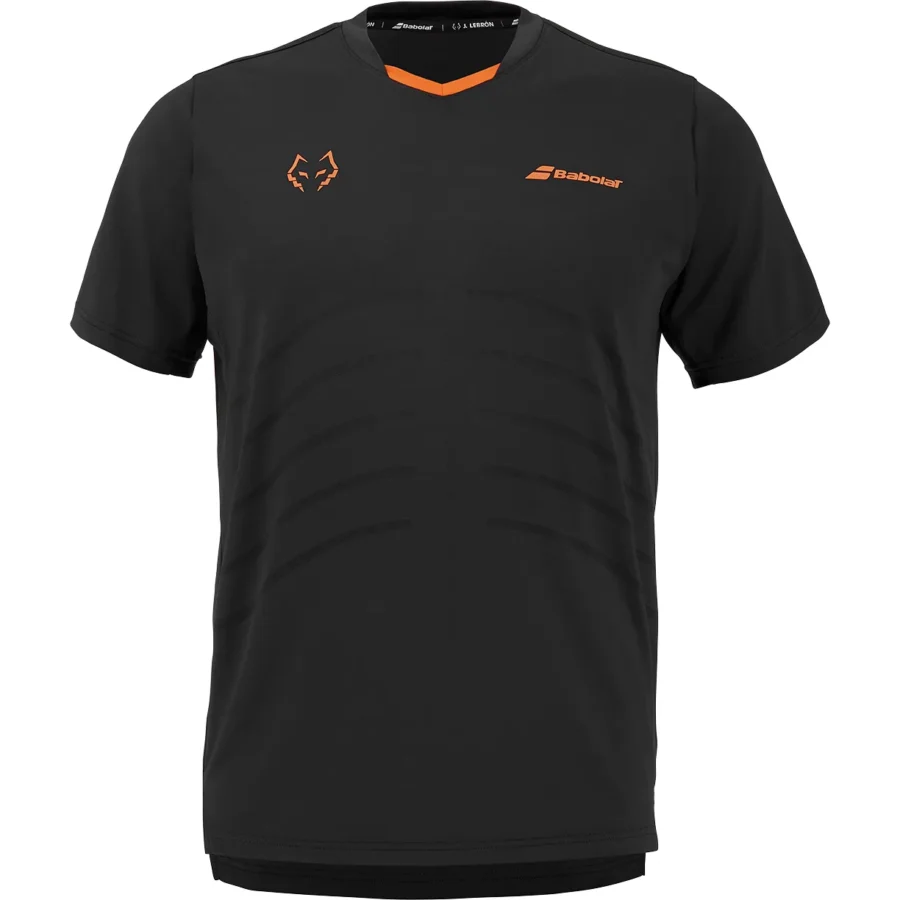 Tee-shirt Babolat Crew Neck Tee Lebrón Homme Noir, Rouge