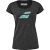 Tee-shirt Babolat Exercise Flag Tee Femme – Noir