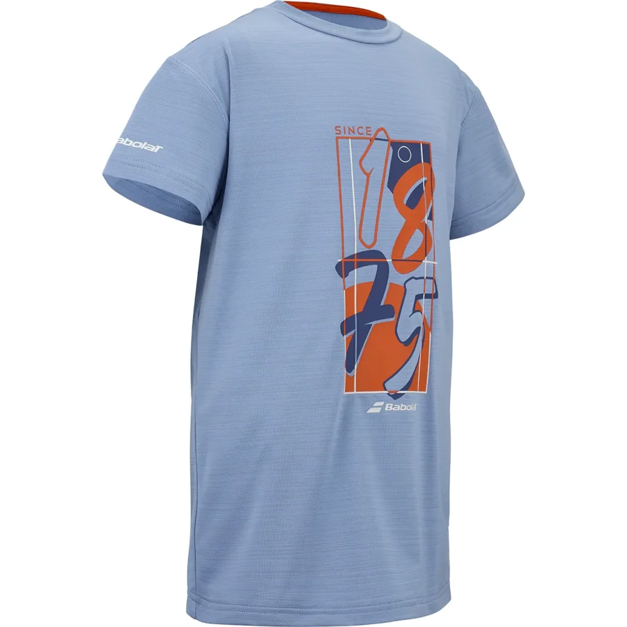 Tee-shirt Babolat Exercise Graphic 1875 Garçon Bleu