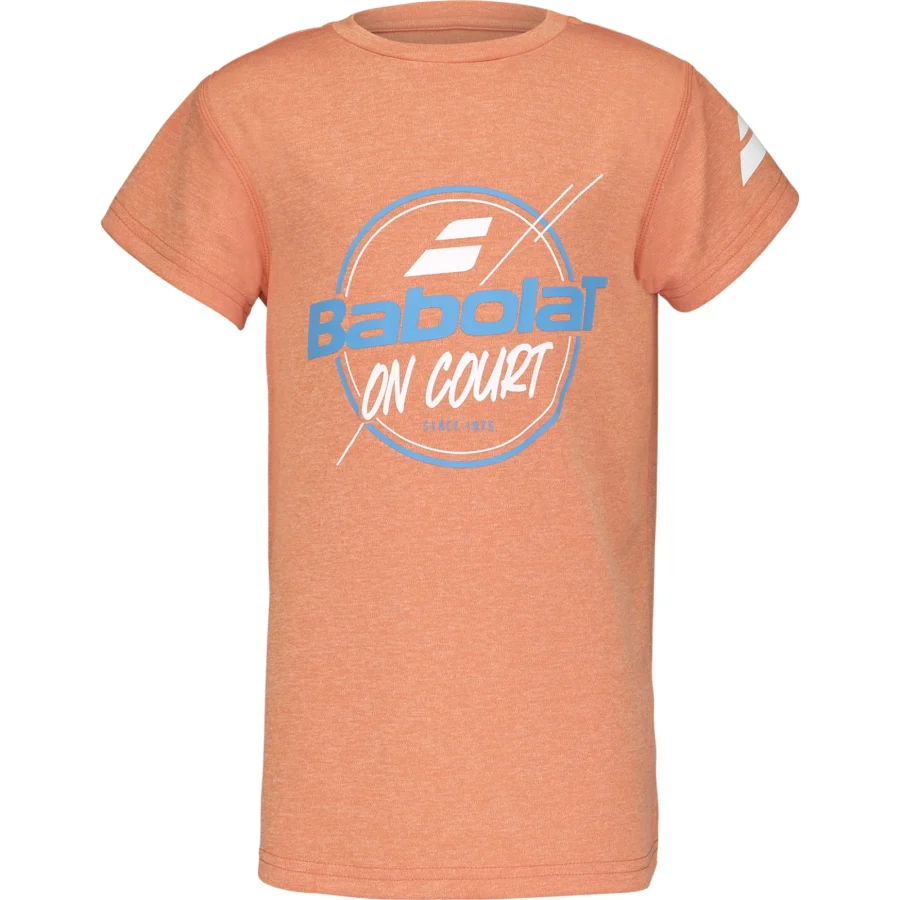 Tee-shirt Babolat Exercise Graphic Tee Garçon Orange