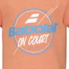 Tee-shirt Babolat Exercise Graphic Garçon Orange