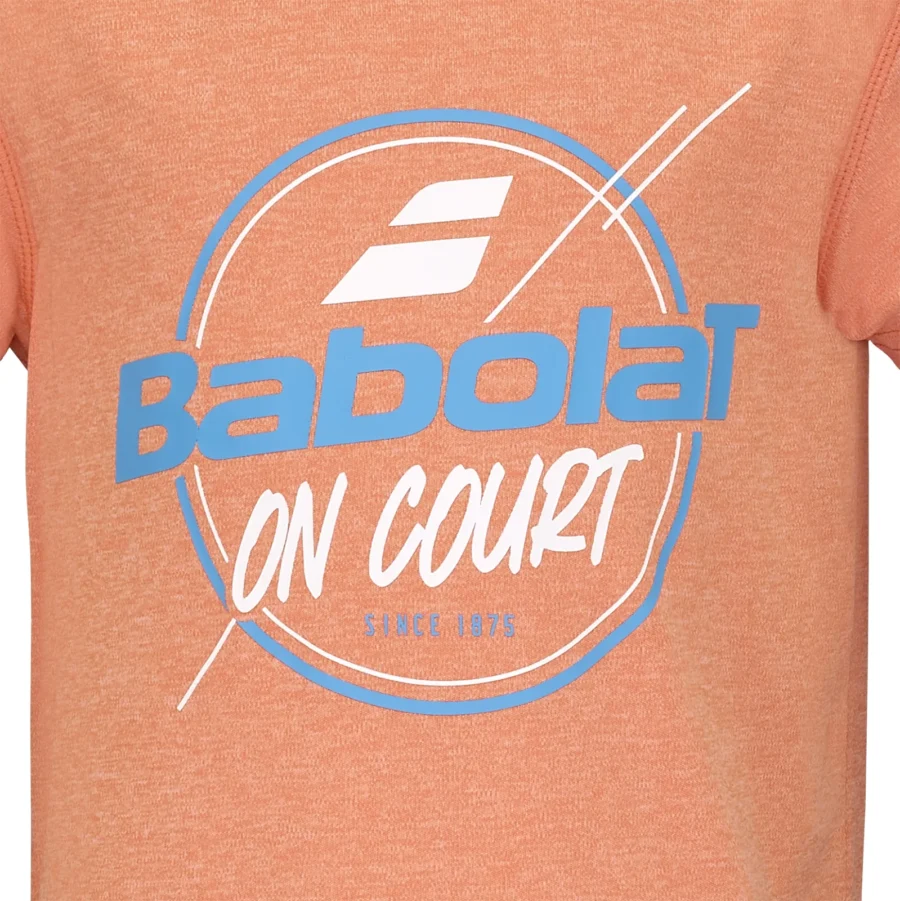 Tee-shirt Babolat Exercise Graphic Garçon Orange