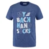 Tee-shirt Babolat Exercise Message Tee Homme Bleu chiné