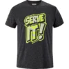 Tee-shirt Babolat Exercise Message Tee Homme Noir chiné