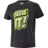 Tee-shirt Babolat Exercise Message Tee Homme Noir chiné