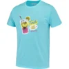Tee-shirt Babolat Exercise Message Tee Homme Turquoise