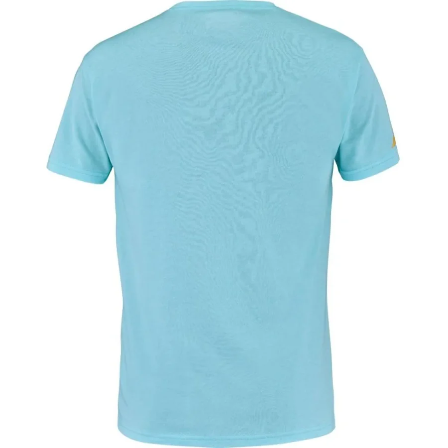 Tee-shirt Babolat Exercise Message Tee Homme Turquoise