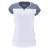 Tee-shirt Babolat Play Cap Sleeve Top Fille Blanc Gris