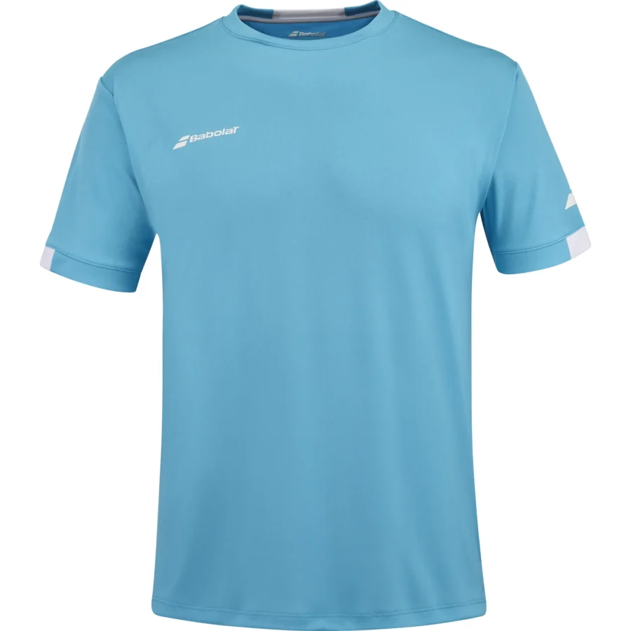 Tee-shirt Babolat Play Crew Neck Garçon – Bleu clair