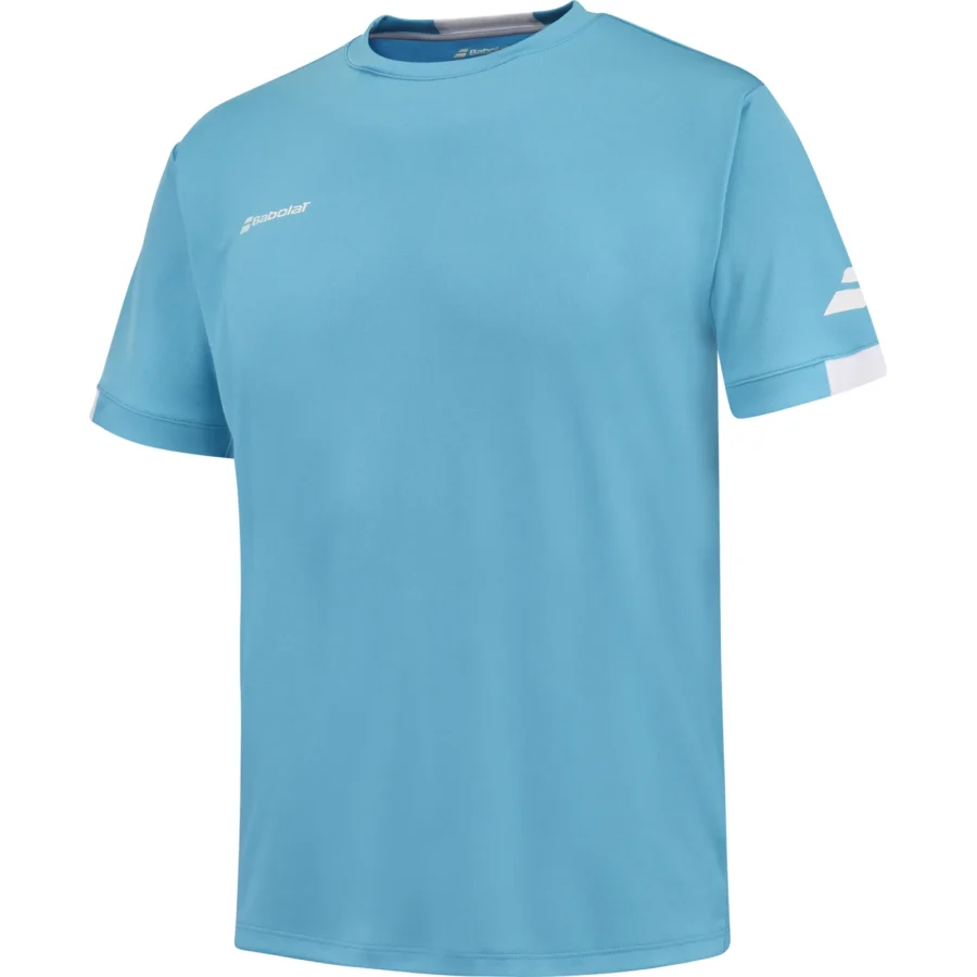 Tee-shirt Babolat Play Crew Neck Garçon – Bleu clair