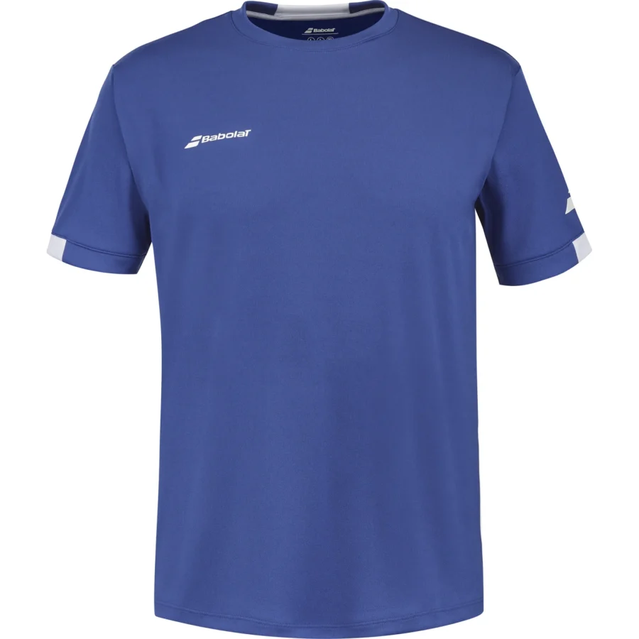 Tee-shirt Babolat Play Crew Neck Garçon – Bleu foncé