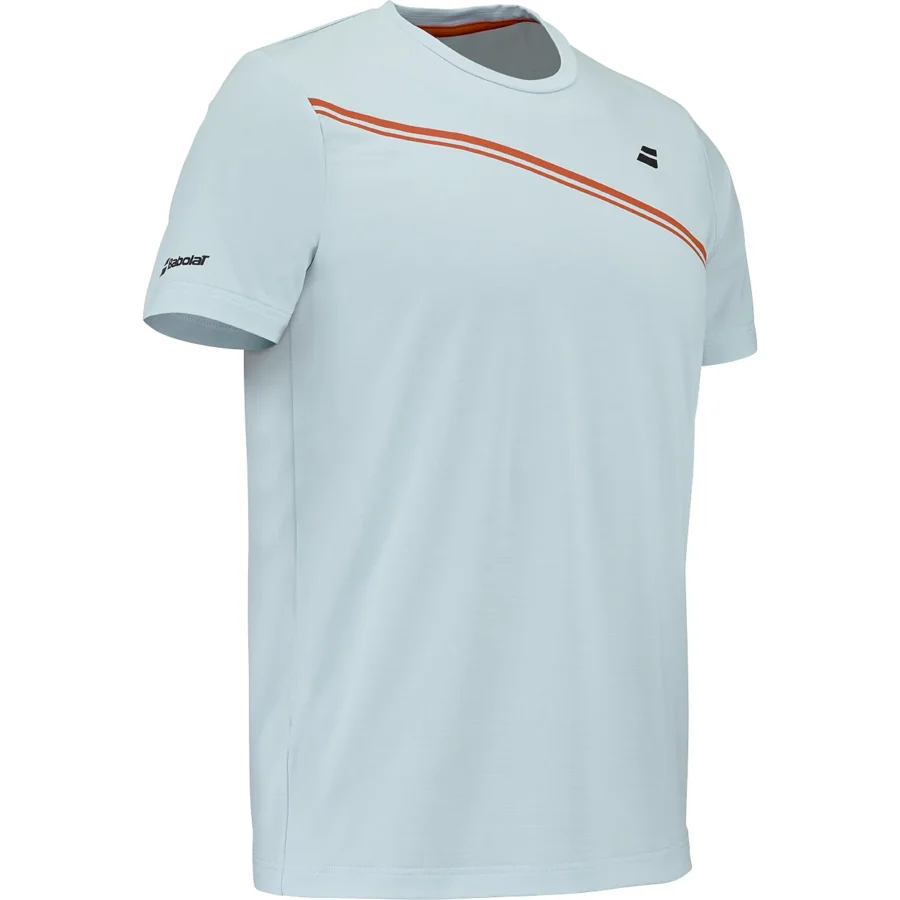 Tee-shirt Babolat Play Crew Neck Homme Bleu ciel