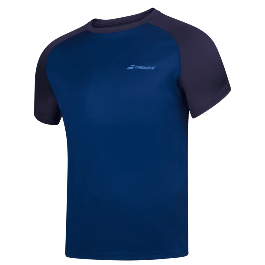 Tee-shirt Babolat Play Crew Neck Tee Homme – Bleu foncé
