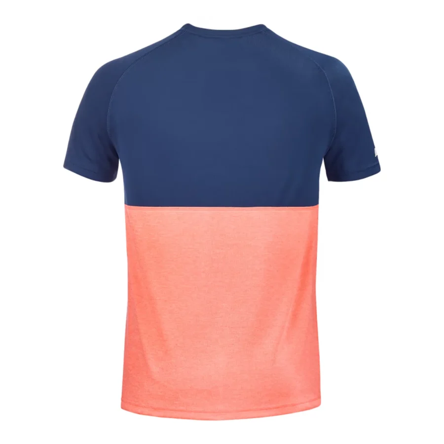 Tee-shirt Babolat Play Crew Neck Tee Homme Orange et bleu foncé