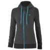 Veste à capuche Babolat Exercise Hood Jacket Femme – Noir chiné