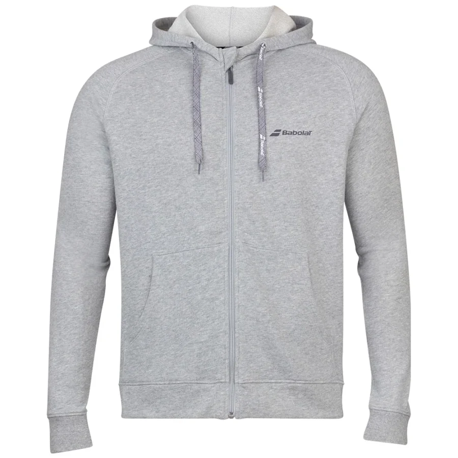 Veste à capuche Babolat Exercise Hood Jacket Homme – Gris chiné